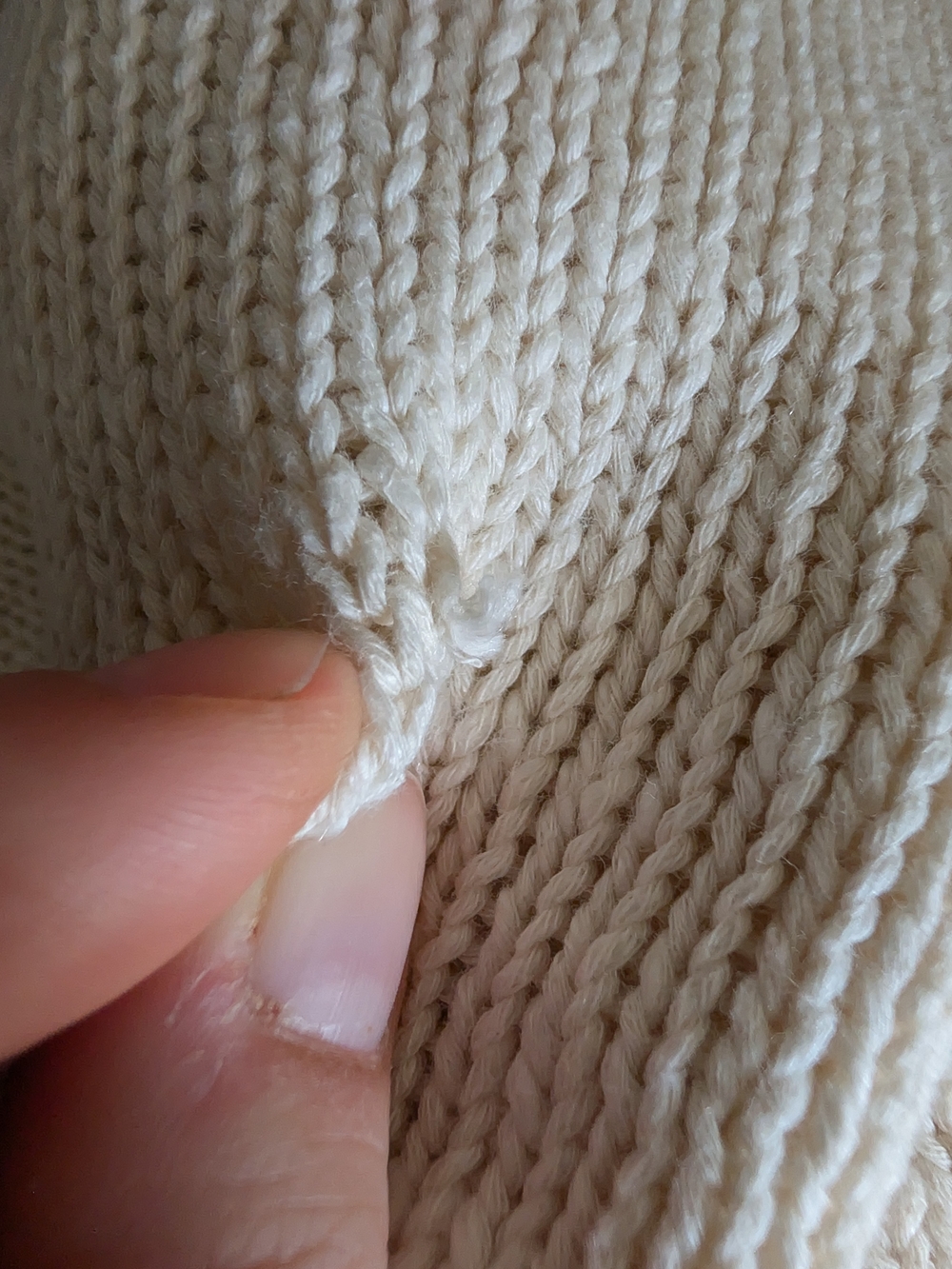 Quince Organic Cotton Linen Relaxed Cardigan Ivory White Small - Picture 8 of 8